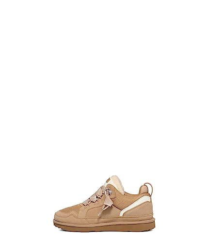 UGG Unisex-Child Lowmel Sneaker, Sand, 2 Little Kid