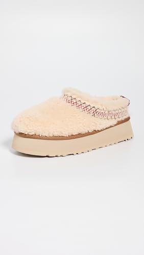 UGG Women's Tazz Ugg Braid Slipper, Natural, 6