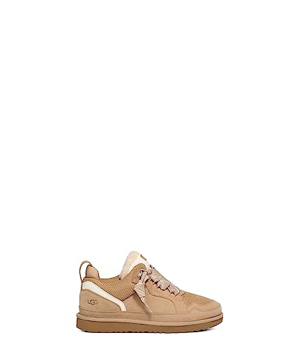 UGG Unisex-Child Lowmel Sneaker, Sand, 2 Little Kid