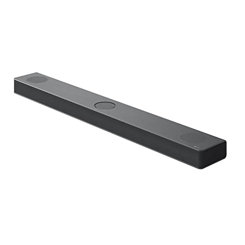 LG S80QR 5.1.3ch Sound bar with 4ch Rear Speakers, Bluetooth, Wi Fi,Center Up-Firing,Dolby Atmos DTS:X,Works with Airplay2, Spotify HiFi, Alexa, High-Res Audio, IMAX Enhanced,Synergy TV,Meridian,Black