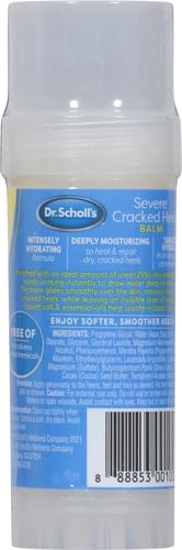 Dr. Scholl's Severe Cracked Heel Repair Restoring Balm 2.5oz, with 25% Urea for Dry, Cracked Feet, Heals and Moisturizes for Healthy Feet