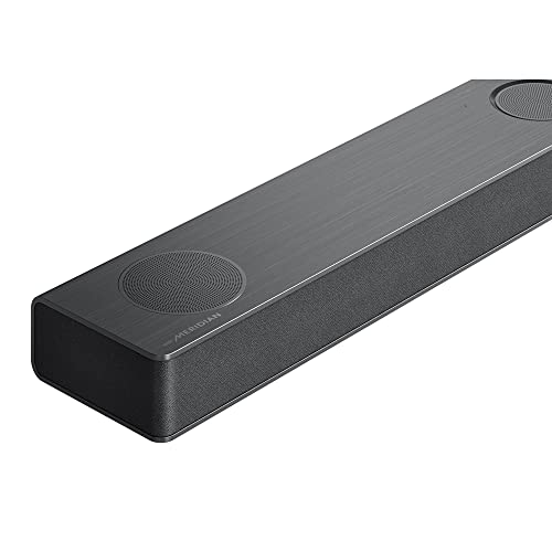 LG S80QR 5.1.3ch Sound bar with 4ch Rear Speakers, Bluetooth, Wi Fi,Center Up-Firing,Dolby Atmos DTS:X,Works with Airplay2, Spotify HiFi, Alexa, High-Res Audio, IMAX Enhanced,Synergy TV,Meridian,Black