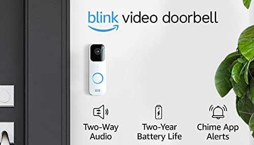 Blink Video Doorbell + 3 Outdoor 4 smart security cameras (4th Gen) with Sync Module 2 | Two-year battery life, motion detection, two-way audio, HD video, Works with Alexa