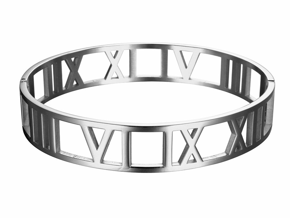 Wide Stainless Steel Cuff Bracelet    | Ideana