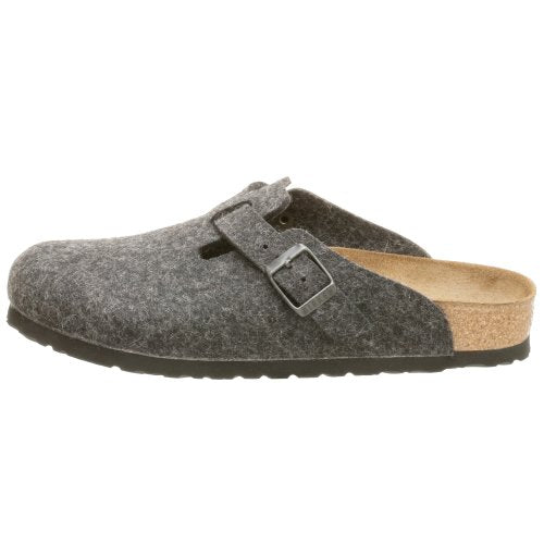 Birkenstock Boston High Arch Clog,Anthracite Wool,37 N EU