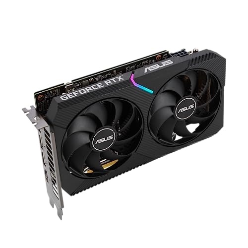 ASUS Dual NVIDIA GeForce RTX 3060 V2 OC Edition 12GB GDDR6 Gaming Graphics Card (PCIe 4.0, 12GB GDDR6 Memory, HDMI 2.1, DisplayPort 1.4a, 2-Slot, Axial-tech Fan Design, 0dB Technology)