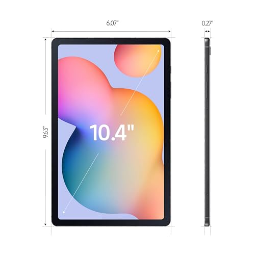 SAMSUNG Galaxy Tab S6 Lite (2024) 10.4" 128GB WiFi Android Tablet, S Pen Included, Gaming Ready, Long Battery Life, Slim Metal Design, Expandable Storage, US Version, Oxford Gray, Amazon Exclusive