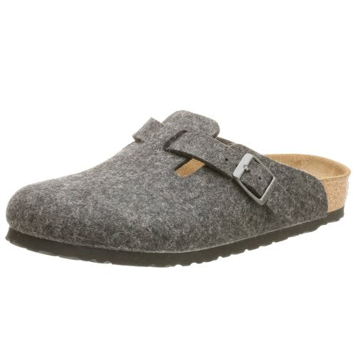 Birkenstock Boston High Arch Clog,Anthracite Wool,37 N EU