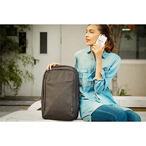 Lenovo Laptop Backpack B210, 15.6-Inch Laptop/Tablet, Durable, Water-Repellent, Lightweight, Clean Design, Sleek for Travel, Business Casual or College, GX40Q17225, Black