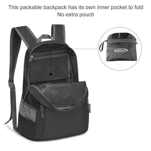 G4Free 20L Lightweight Packable Backpack Travel Hiking Daypack Foldable Backpack for Men Women