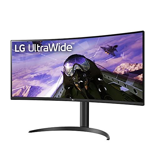 LG UltraWide QHD 34-Inch Computer Monitor 34WP65C-B, VA with HDR 10 Compatibility and AMD FreeSync Premium, Black