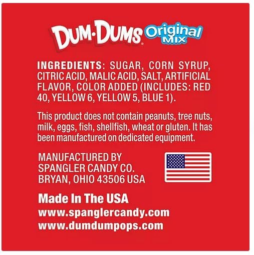 Generic Dum Dum Pops, Assorted Flavors Lollipops in Bulk Candy - (10 Pound)- - All-Time Classic Flavors - Lollipops Bulk, Bulk Suckers, Individually Wrapped - Bulk Candy For Any Occasion