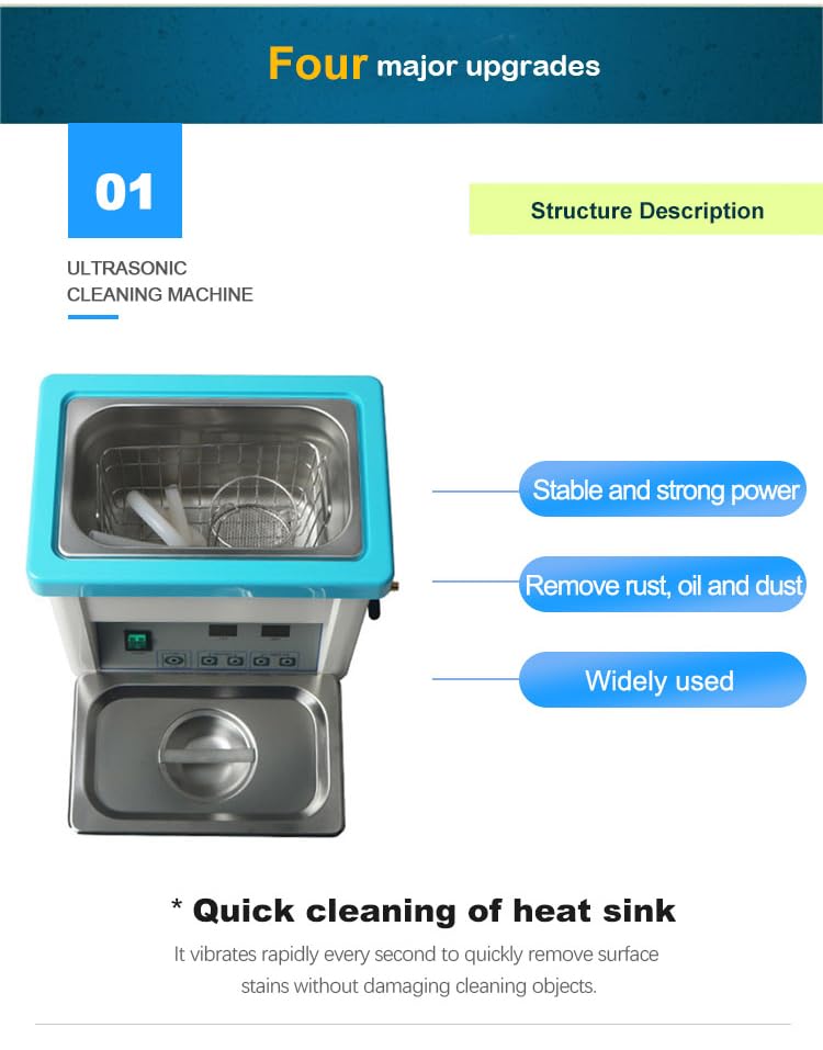 Glasses Ultrasonic Cleaner with Digital Timer Heater 5L Ultrasonic Cleaner