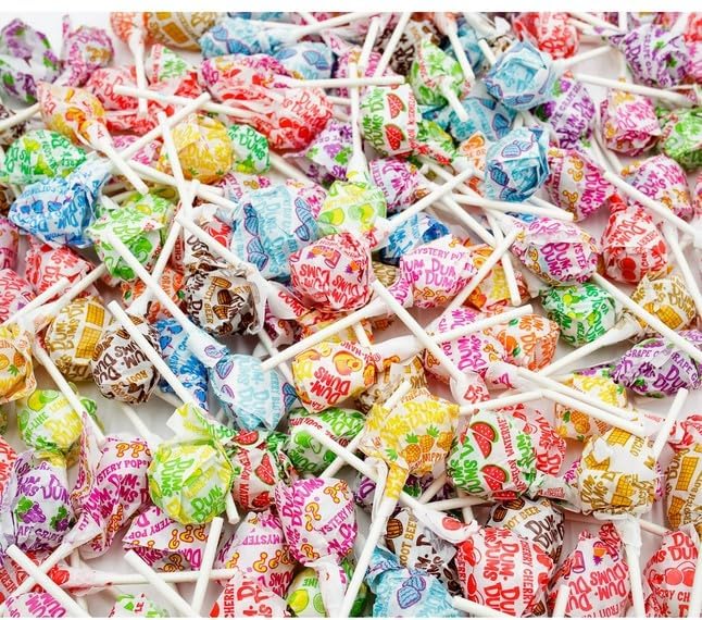 Dum Dum Pops, Assorted Flavors Lollipops in Bulk Candy - (10 Pound)- - All-Time Classic Flavors - Lollipops Bulk, Bulk Suckers, Individually Wrapped - Bulk Candy For Any Occasion