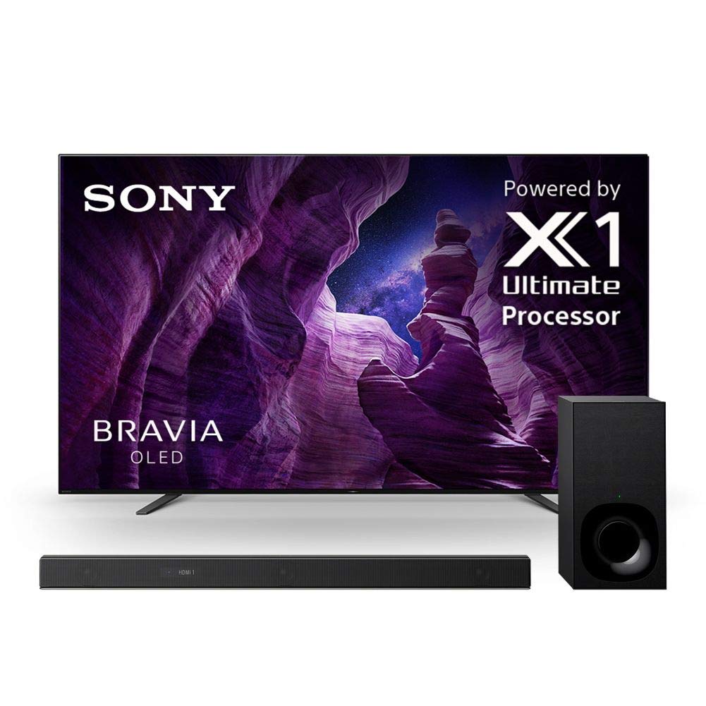 Sony A8H 65-inch TV: BRAVIA OLED 4K Ultra HD Smart TV with HDR and Alexa Compatibility - 2020 Model