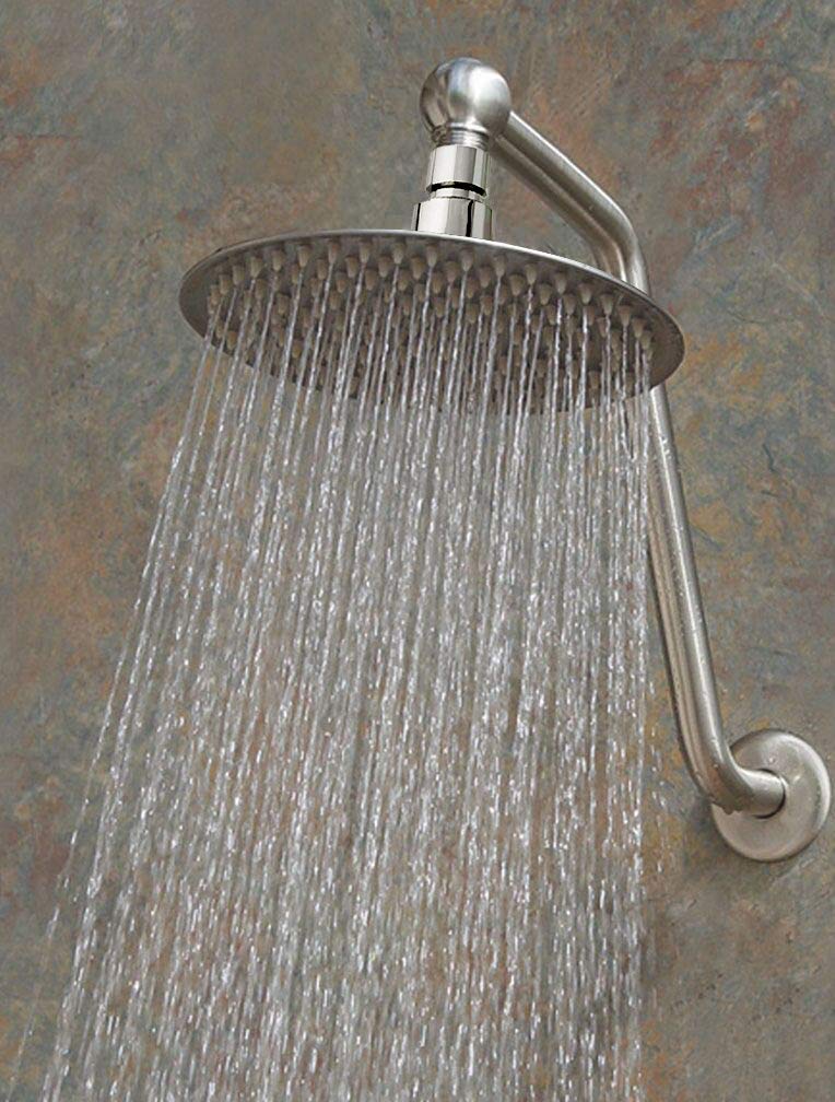 NearMoon Rain Shower Head, Ultra-Thin Design-Pressure Boosting, Awesome Some Experience, High Flow Stainless Steel Rainfall Shower Head (8 Inch,Chrome Finish)