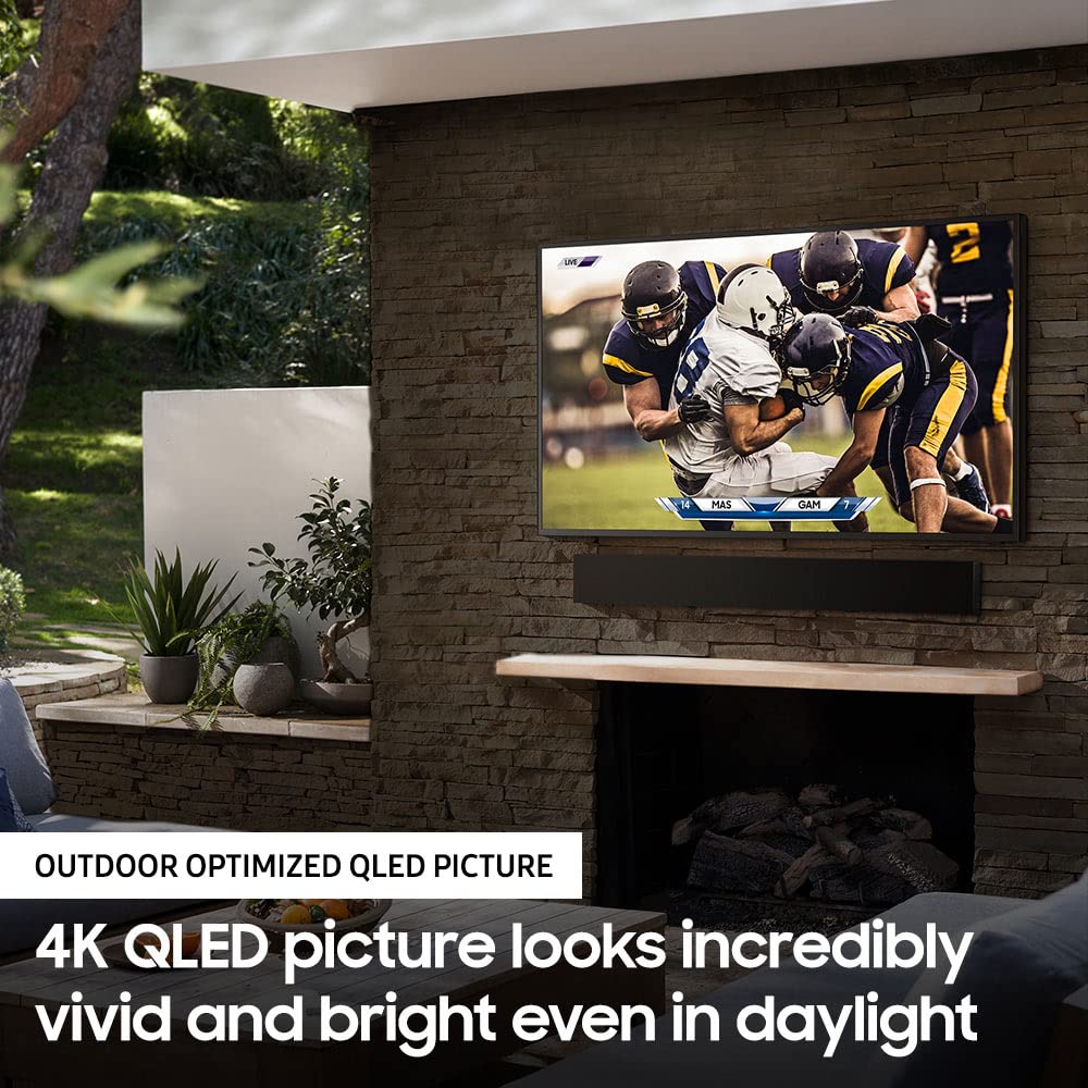 SAMSUNG 55-inch Class QLED 4K The Terrace Partial Sun Outdoor, Direct Full Array 16x, Quantum HDR 32x, Weatherproof, Wide Viewing Angle Smart TV w/ Alexa Built-in (QN55LST7TAFXZA, Latest Model)