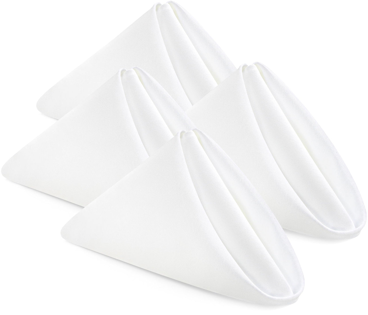 Utopia Home [24 Pack, White] Cloth Napkins 17x17 Inches, 100% Polyester Dinner Napkins with Hemmed Edges, Washable Napkins Ideal for Parties, Weddings and Dinners