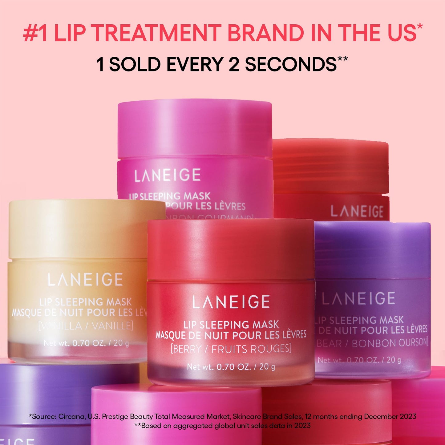 LANEIGE Lip Sleeping Mask Peppermint: Nourish, Hydrate, Vitamin C, Murumuru & Shea Butter, Antioxidants, Flaky, Dry Lips