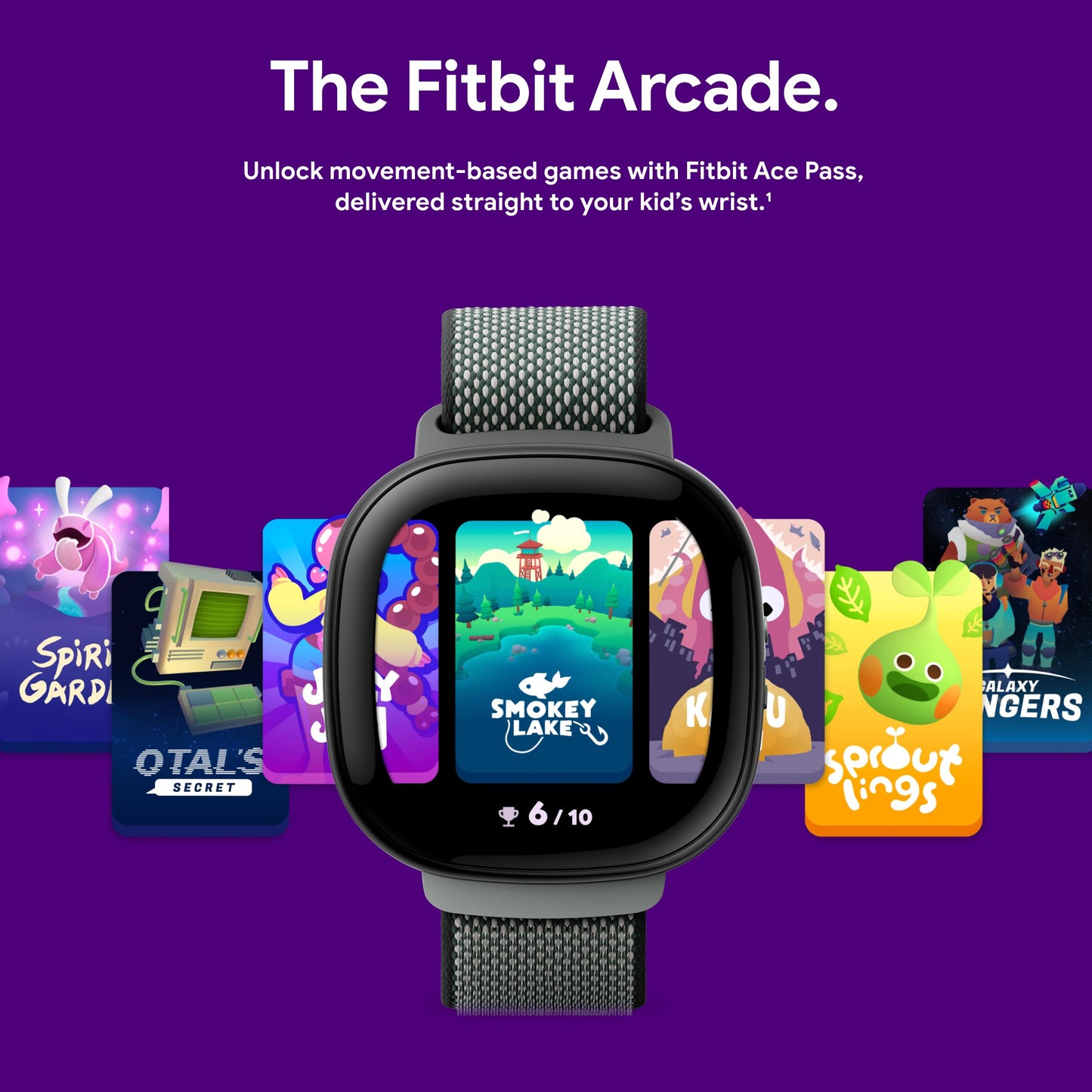 Fitbit Google Ace LTE - Kids Smartwatch with Call, Message, GPS, and Activity-Based Games, Ace Pass data plan required - Spicy - Moovin