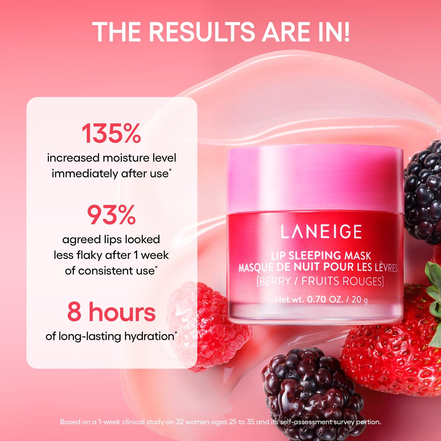 LANEIGE Lip Sleeping Mask Peppermint: Nourish, Hydrate, Vitamin C, Murumuru & Shea Butter, Antioxidants, Flaky, Dry Lips