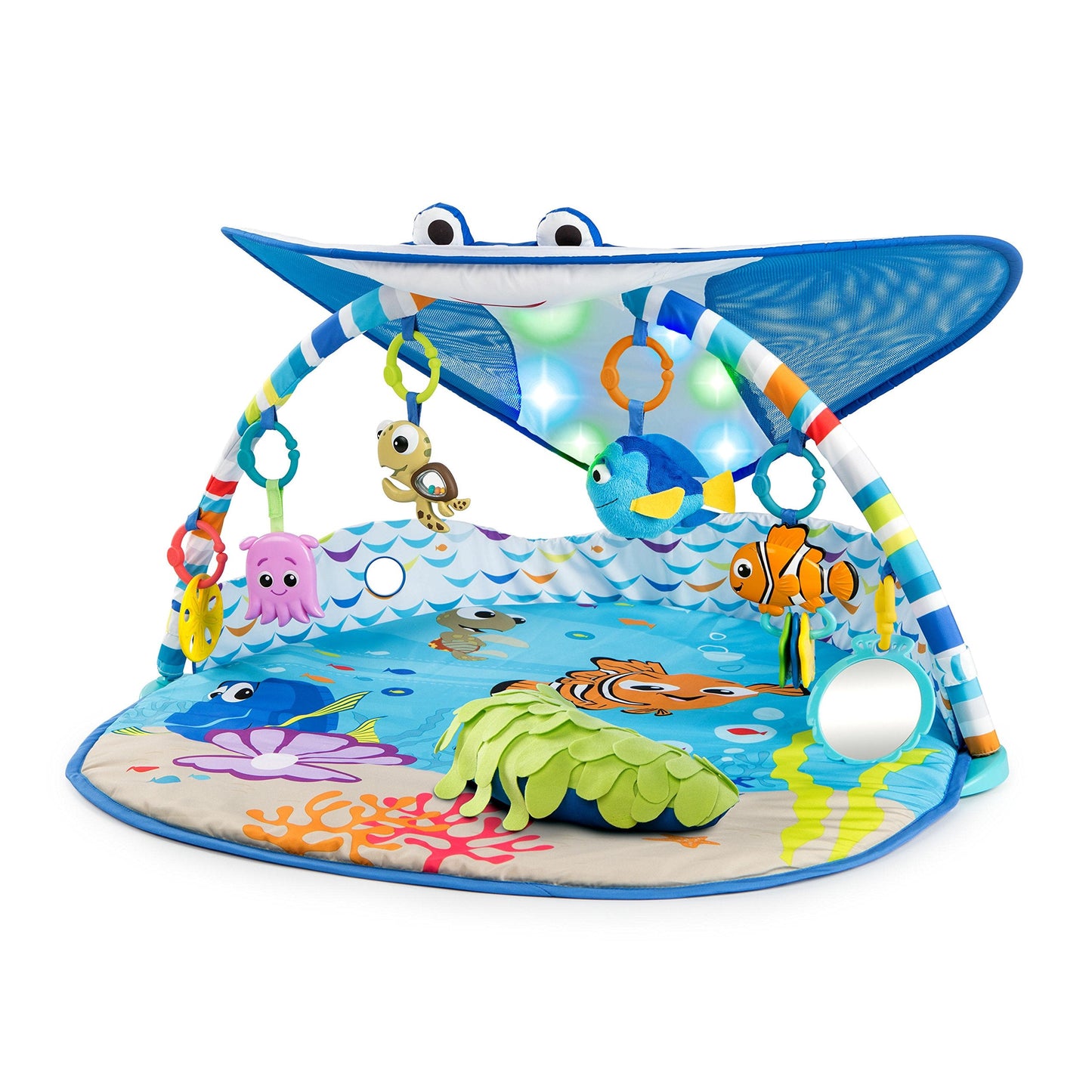 Bright Starts Disney Baby Finding Nemo Mr. Ray Ocean Lights & Music Gym, Ages Newborn +