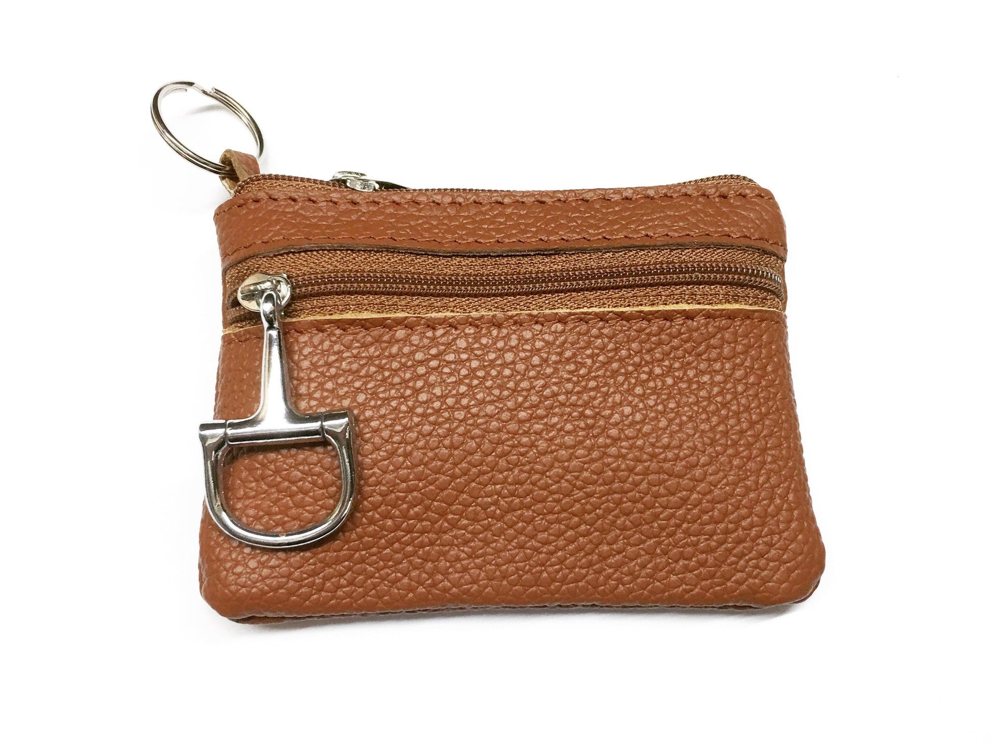 Equestrian Leather Key Chain Coin Purse L2784 | Ideana