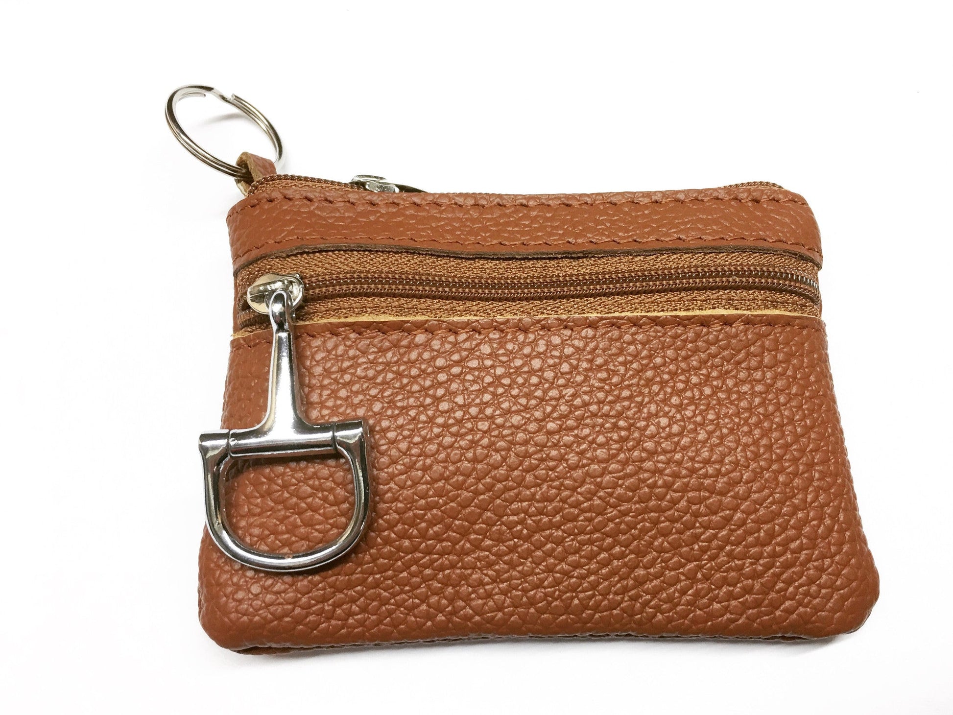 Equestrian Leather Key Chain Coin Purse    | Ideana