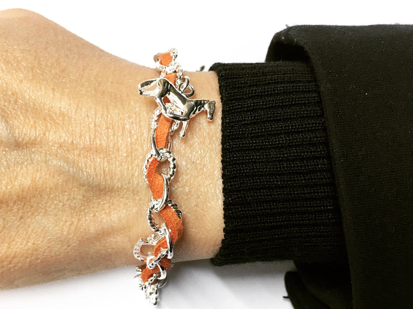 Equestrian Horse Charm Bracelet    | Ideana