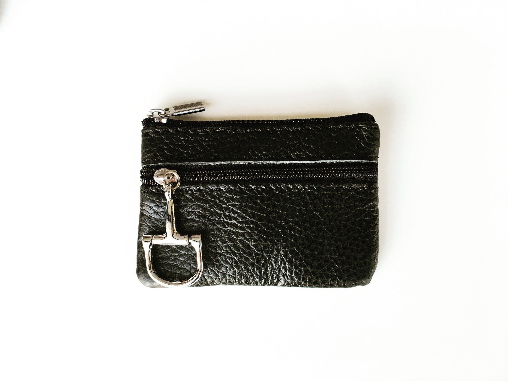 Equestrian Leather Key Chain Coin Purse    | Ideana