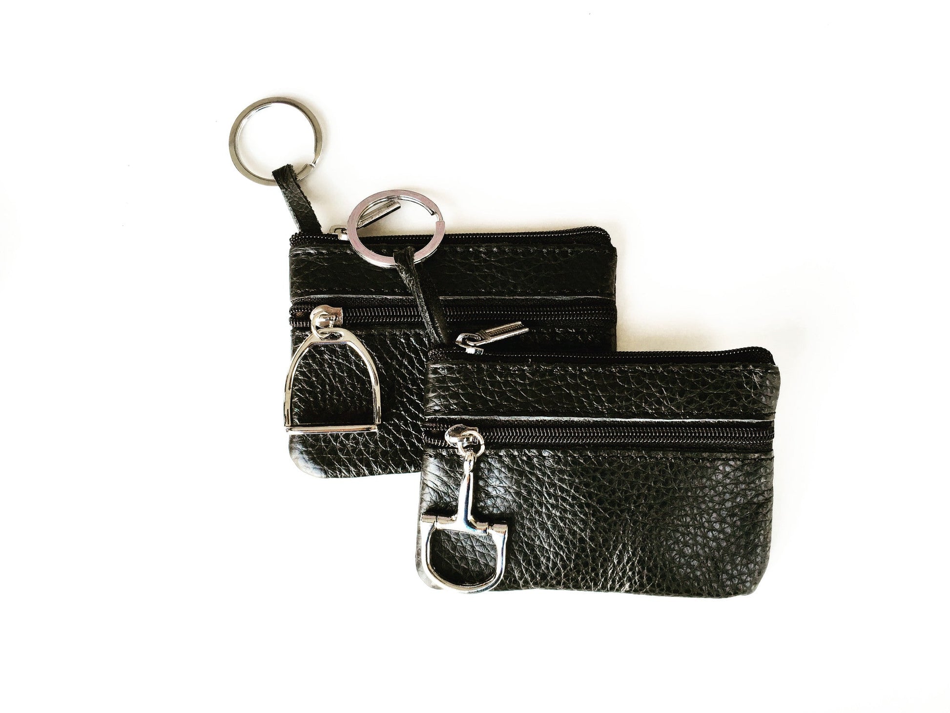 Equestrian Leather Key Chain Coin Purse    | Ideana