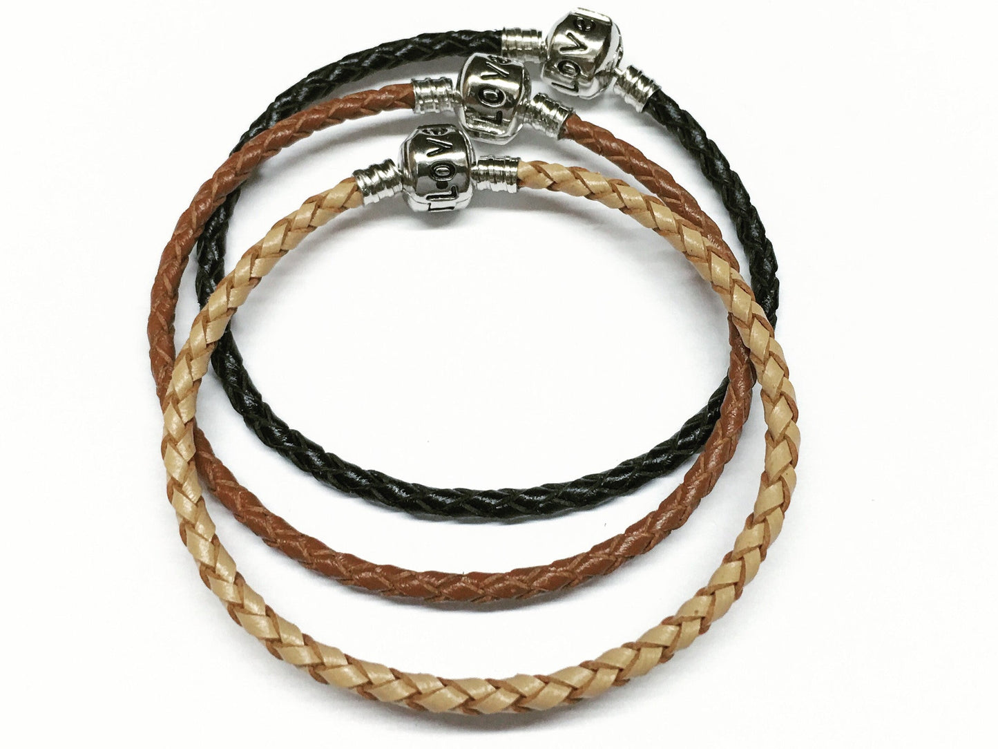 Equestrian Baided Leather Bracelet D2649 | Ideana