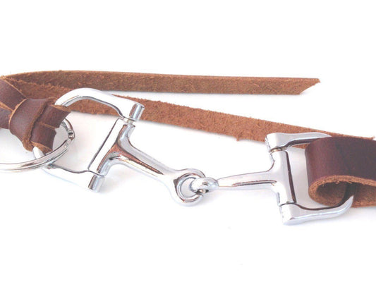 Leather Horse Bit Key Chain B3316 | Ideana