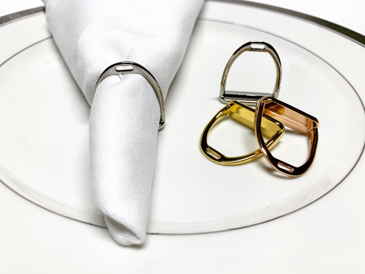 Napkin Rings - Set of 4 or 8 S1034 | Ideana