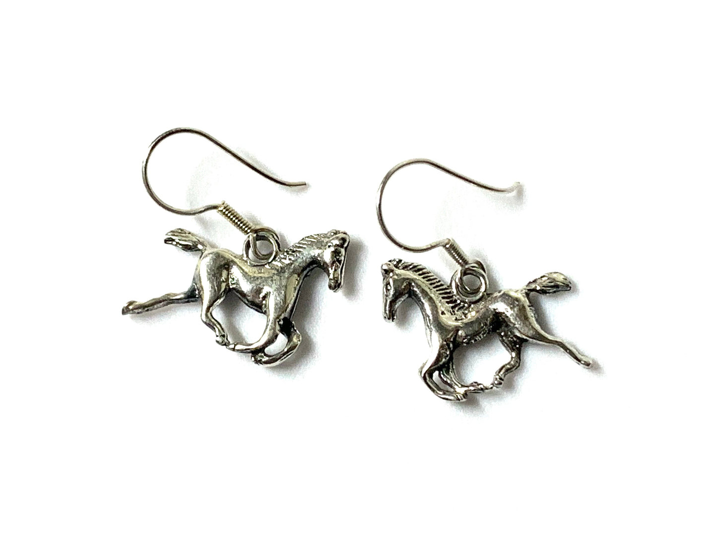 Sterling Silver Horse Earrings