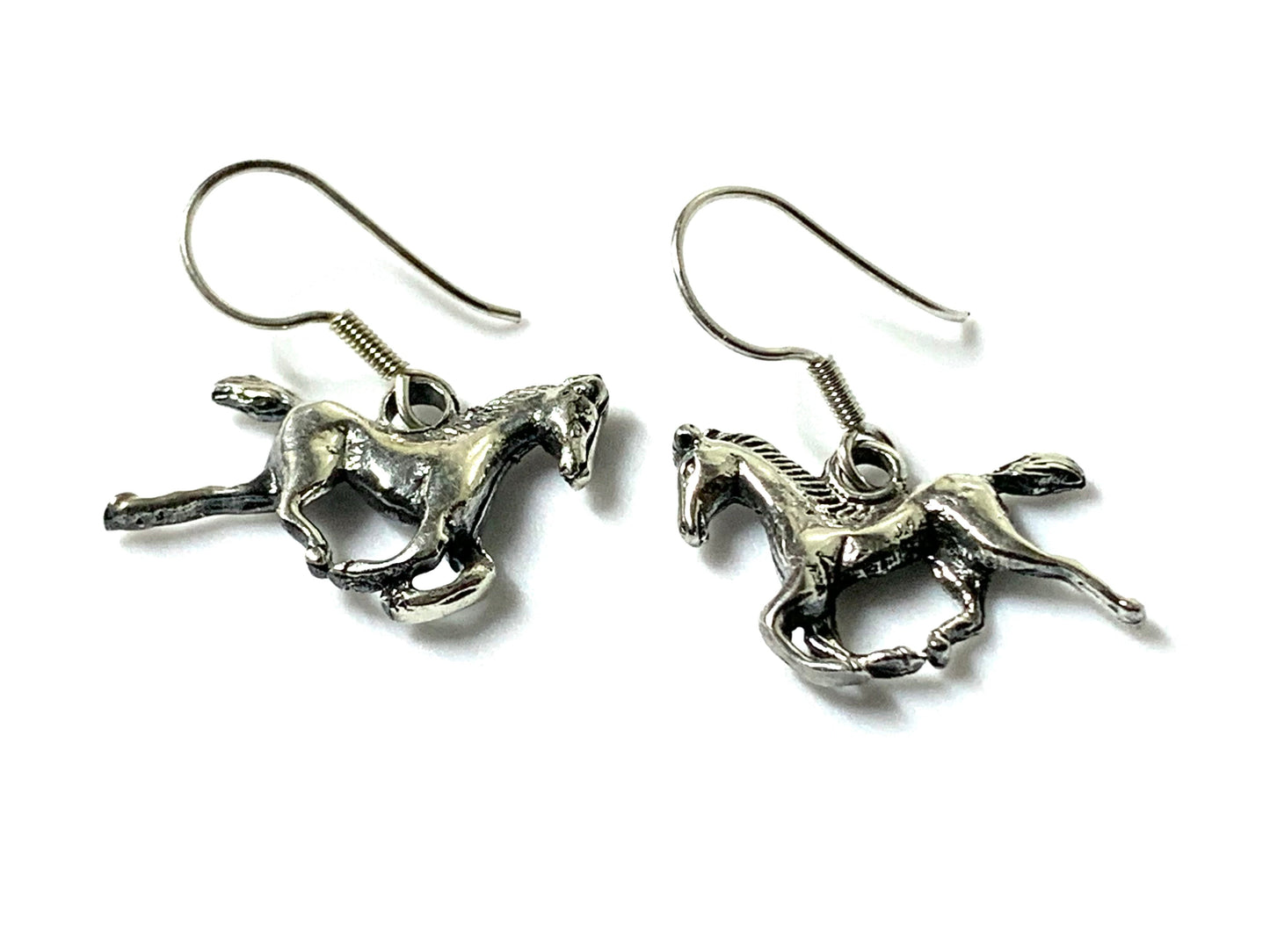 Sterling Silver Horse Earrings